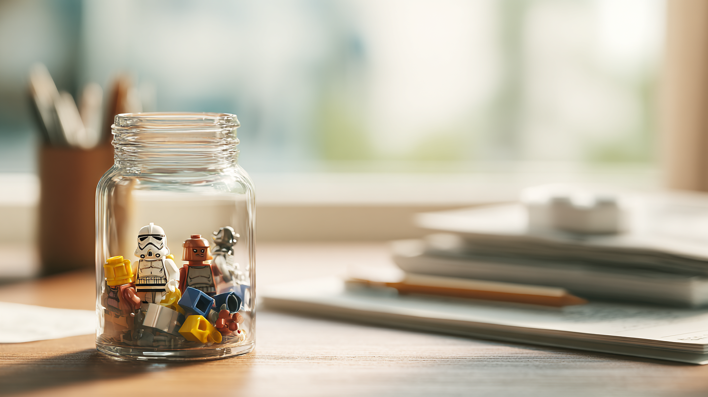 Minifig Reward Jar: low-cost motivation that keeps homework rolling
